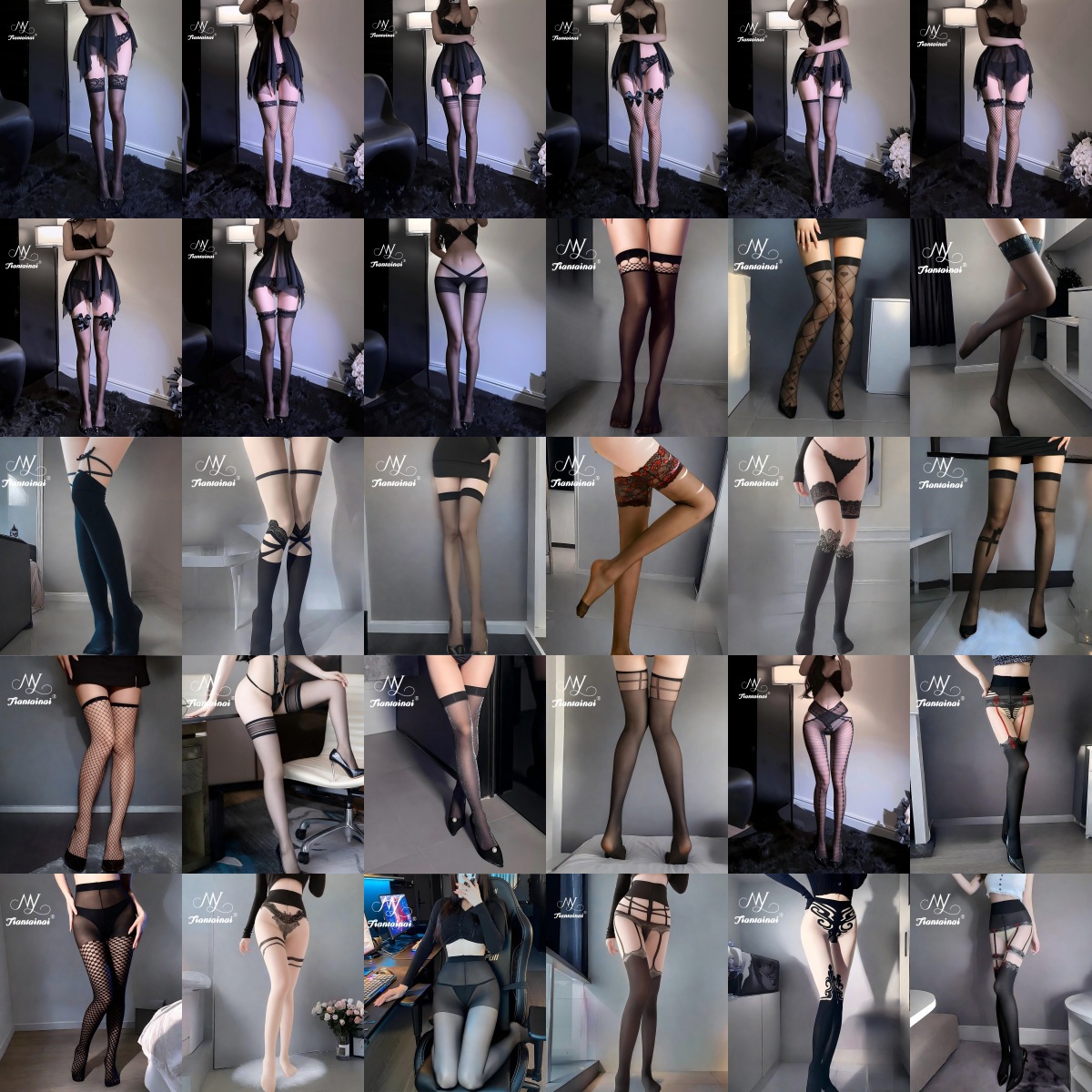 Sexy Lingerie, Sexy Open-Crotch Stockings, Temptation Garter Stockings, Large Size Sexy Suits, Pure Desire Hand-Tearable Socks, Sex Toys