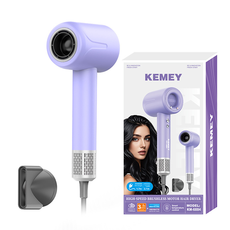 Kemei secador de pelo de alta velocidad gran viento KM - 6884 transfronterizo anión eléctrico secador de pelo doméstico de alta potencia secador de pelo