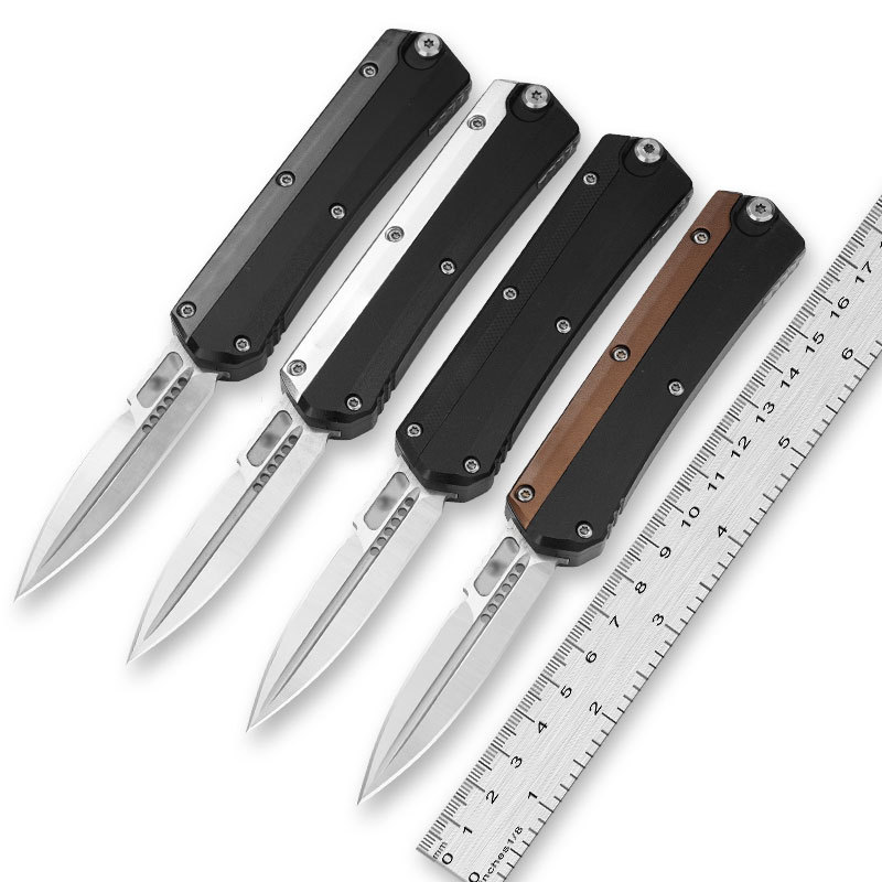 微技术外贸蛇神户外折叠水果刀440C太空铝荒野求生锋利便携刀具