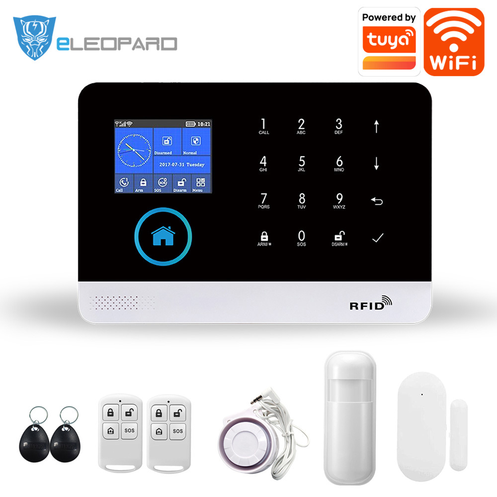 【工厂】涂鸦智能GSM手机卡防盗报警系统 WIFI远程APP智能报警器