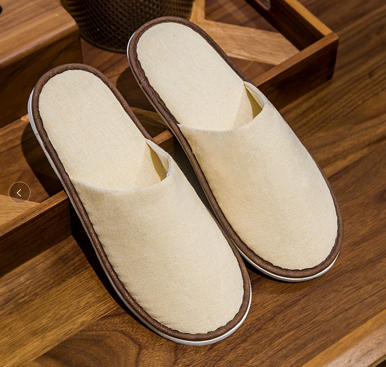 【No. 054】Thick linen and cotton slippers (Baotou)