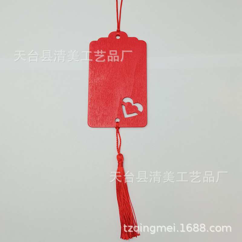 Tarjeta de deseo larga de madera Tarjeta de bendición al por mayor punto escénico estatua de Buda templo atracción turística Tarjeta de bendición de madera Etiqueta de madera