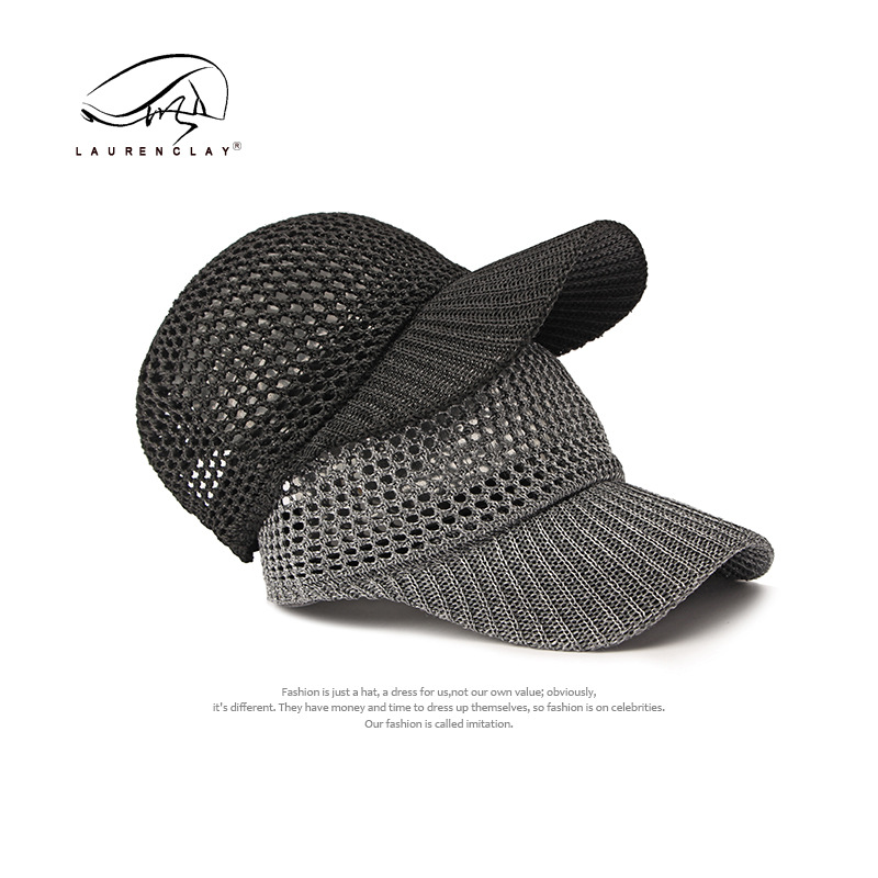 Sombreros de moda europeos y estadounidenses sombreros de verano transpirables sombreros de béisbol de malla casuales versátiles sombreros de protección solar simples