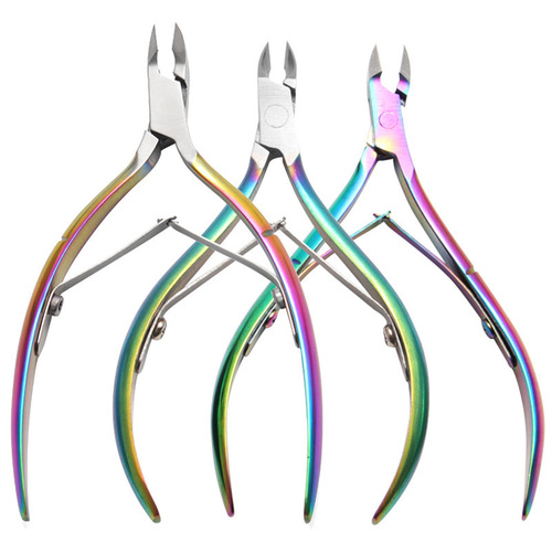 Factory wholesale color titanium eagle beak pliers for trimming toenails, ingrown toenails, dead skin pliers, nail scissors, nail clippers, nail clippers