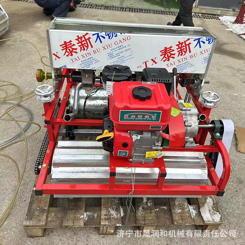 Máquina de siembra de semillas de gasolina multilínea nueva máquina de fertilización de una sola línea de semilla de maní y soja de varios materiales medicinales image 5