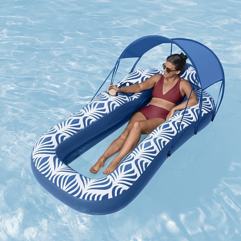 Sunbathing Watermelon Swan Inflatable Double Float, Water Sofa, Inflatable Mattress, Chaise Lounge, Beach Mat, Swimming Ring_voghion.com