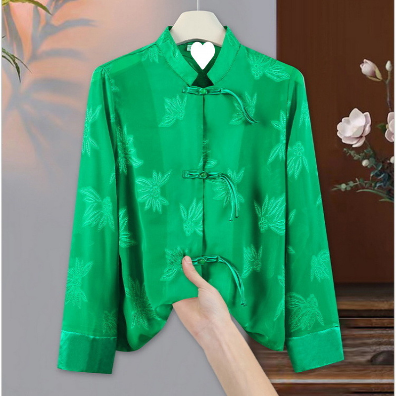 [레이스 자카드] 그린