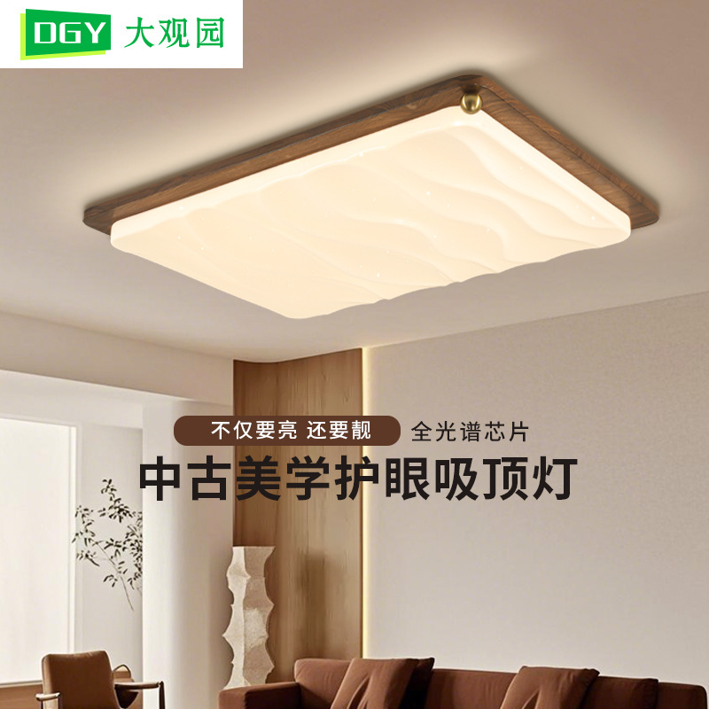 2025 nueva lámpara de techo de dormitorio de estilo crema francesa medieval nueva lámpara redonda de protección ocular de habitación retro china L335
