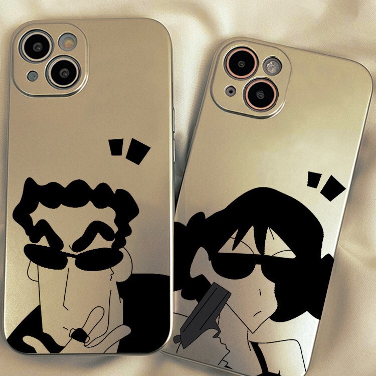 Guangzhi Meiya Suitable for iphone14promax Mobile Phone Case Apple 13 Drop-resistant 12 Electroplated Silver xr Tide 7p Couple