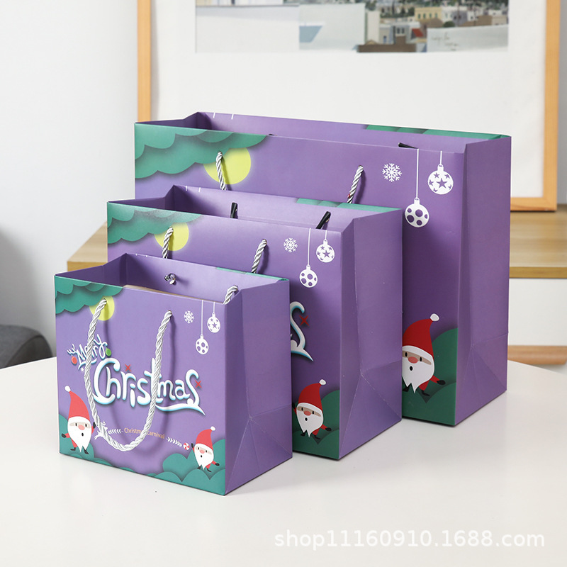 Christmas gift bag, gift bag, paper bag, packaging bag, handbag, high-end gift bag, candy bag