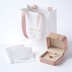向陽花開xpandasew印刷ロゴジュエリーバッグ包装ネックレスピアスジュエリーリングケース