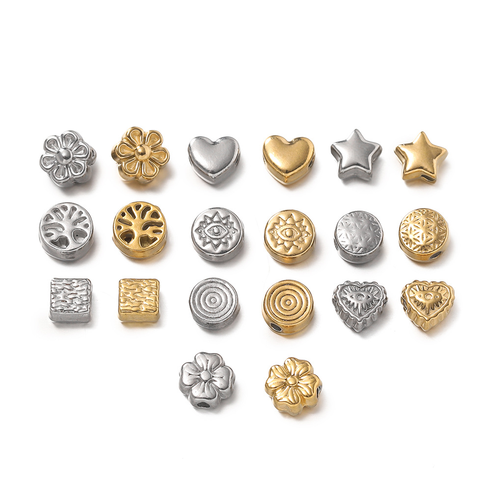 8g Weight Beads Jewelry Making Type DIY Ornament Accessories Classification 10 PCS/Package Quantity 304 Stainless Steel Material Solid Color Pattern All Seasons Season Polished Finish Simple Style Style 10 PCS/Package 304 Stainless Steel Solid Color Polished DIY Ornament Accessories Beads 9