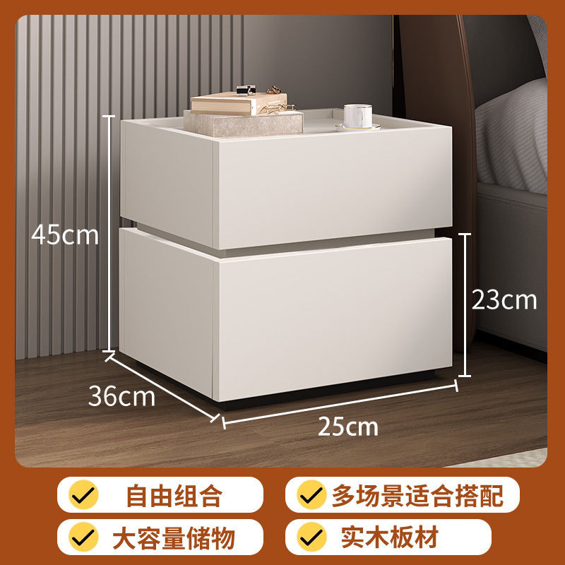 [원목 침대협탁] 올화이트