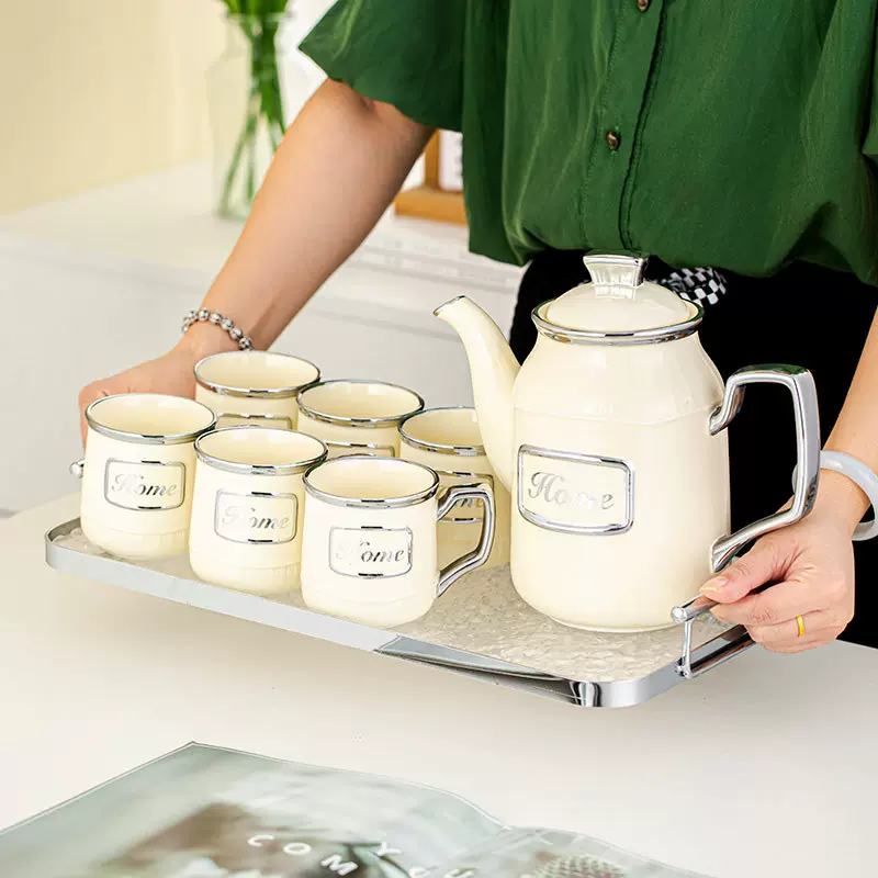 家用耐高温冷水壶大容量凉水壶客厅白开水杯装水容器杯子茶壶套装