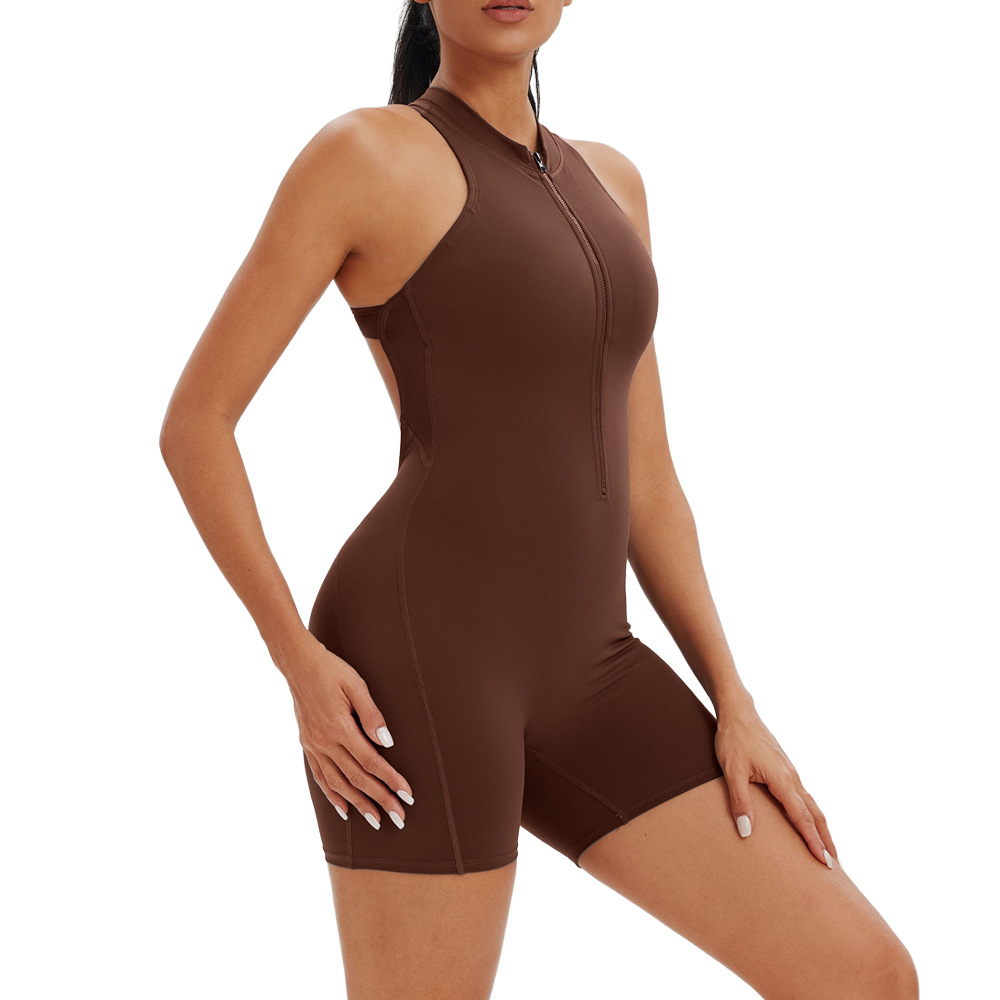 2025 moda de moda transfronteriza europea y americana ropa de yoga medio cardián de espalda abierta, caderas cerradas abdominales, camiseta, pantalones cortos