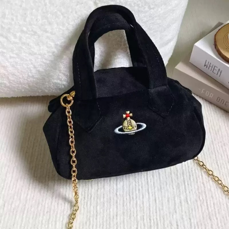小众西太后大土星麂皮燕子包托特包Hazel腋下流浪hobo丝绒夹子包|undefined
