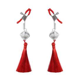 可调节夹力乳夹流苏铃铛情趣性感SM乳头咪咪夹性调教用品工厂批发