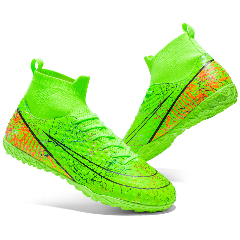 Nuevos zapatos de fútbol transfronterizos, zapatos de fútbol de clavos cortos y largos, zapatos de entrenamiento de césped de tamaño grande.