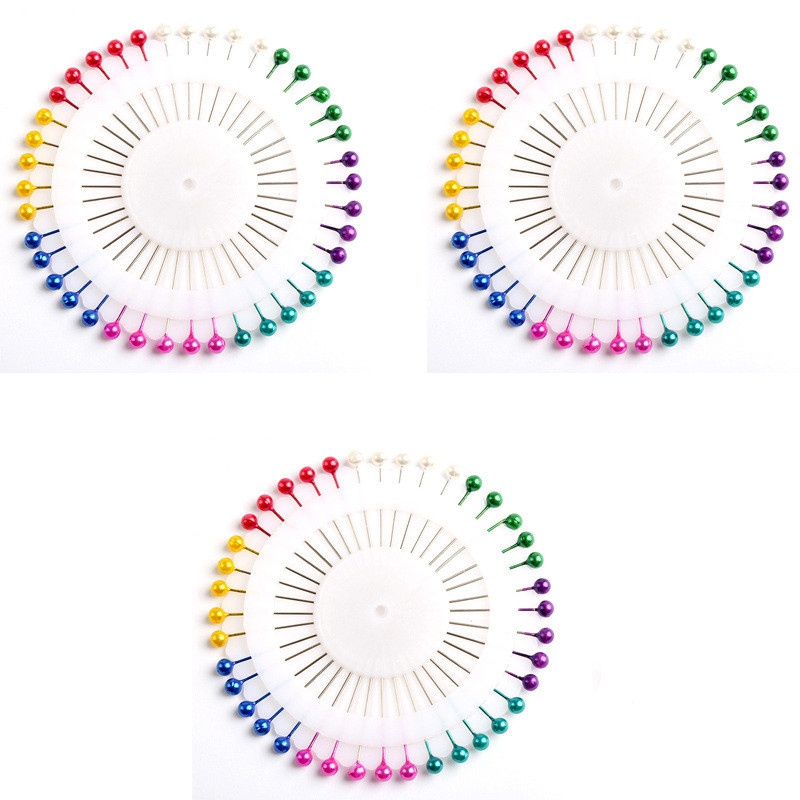 Aguja de cabeza grande aguja de perla aguja de posicionamiento aguja fija aguja de corte vertical aguja de perla aguja de ajuste grande herramienta de inserción de bolsas de coser