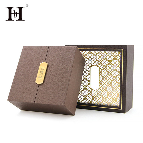 Ancient gold jewelry box, jade bracelet box, hollow toy bracelet and bracelet box wholesale, logo can be printed