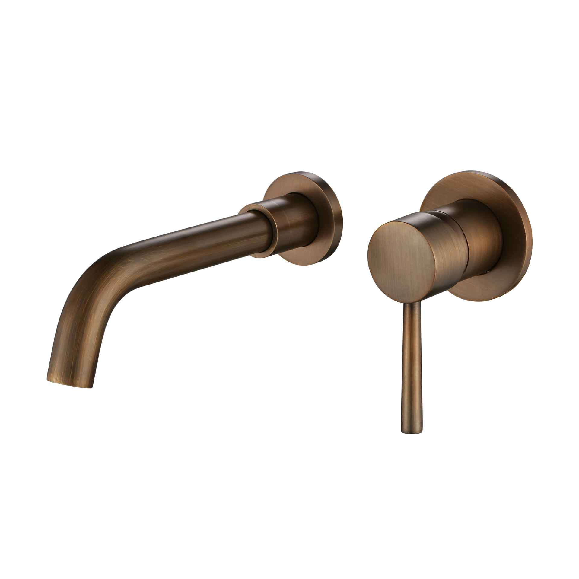 Yiyu black brass wall-mounted faucet for hand washing and washbasin, concealed washbasin faucet, cold and hot faucet Application Scenario