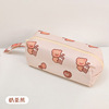 Cartoon cute capacious teaching pencil case for elementary school students, with little bears, oxford cloth, wholesale