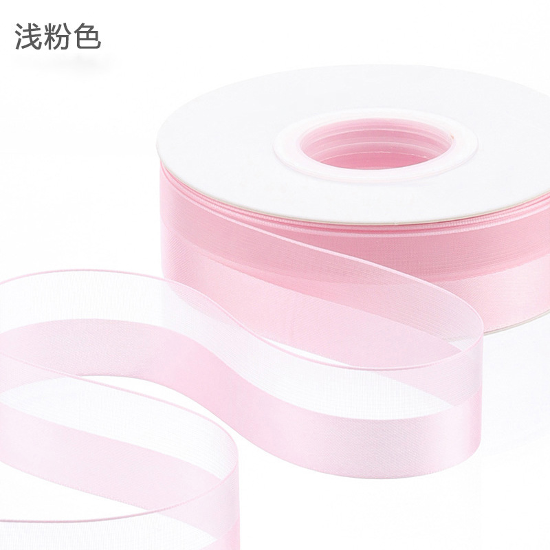 Huaxi medio satén medio satén de seda cinta floral empaque diy regalo cinta floral material de envoltura floral