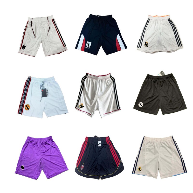 Retro Collection Football Pants Real Madrid Barcelona Manchester United Football Shorts Home Casual Loose Ready Stock