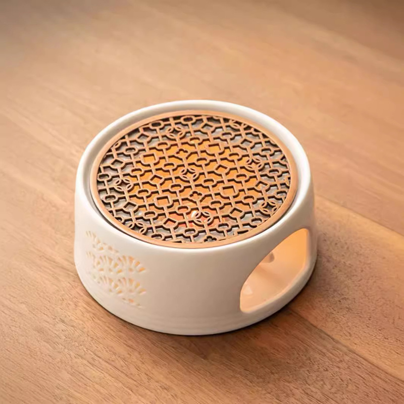 Warm Tea Warm Tea Stove Candle Flower Teapot Tea Stove Insulation Stove Ceramic Base Lounge Teahouse Tea Shop Tea Boiler