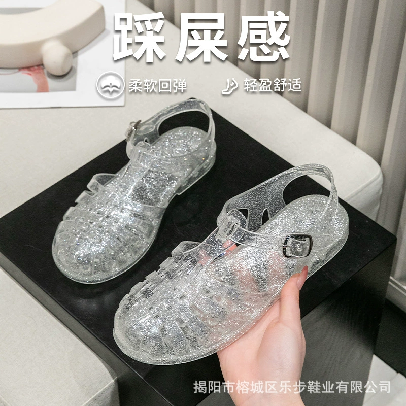 Босоножки Баотоу для женской верхней одежды 2025, новые сабо для студенток, ажурные ретро-туфли