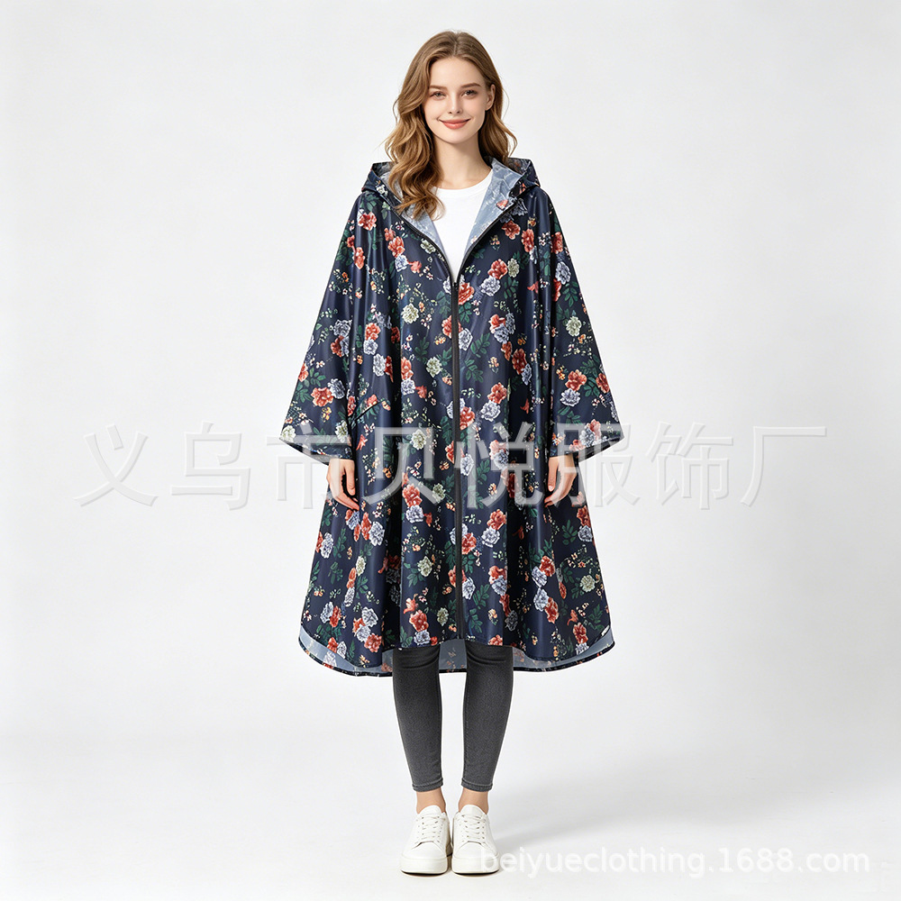 Poncho Impermeable Ligero Tipo Capa, Transpirable, para Ciclismo y Uso al Aire Libre image 48