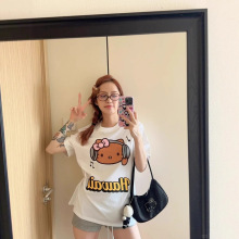 夏季班服少女KT凯蒂猫印花半袖体恤上衣服纯棉短袖T恤衫女Kitty潮