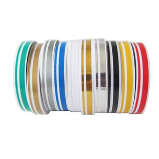 Car Electric Car Motorcycle Flower Car Sticker Small Color Strip Sticker Color Waist Line Body Sticker Cover Scratch Sticker