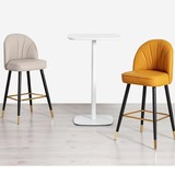 Барный стул, высокий стул, барный стул из кованого железа, современный простой, легкий, роскошный барный стул, высокий стул для кафе, стильное сиденье