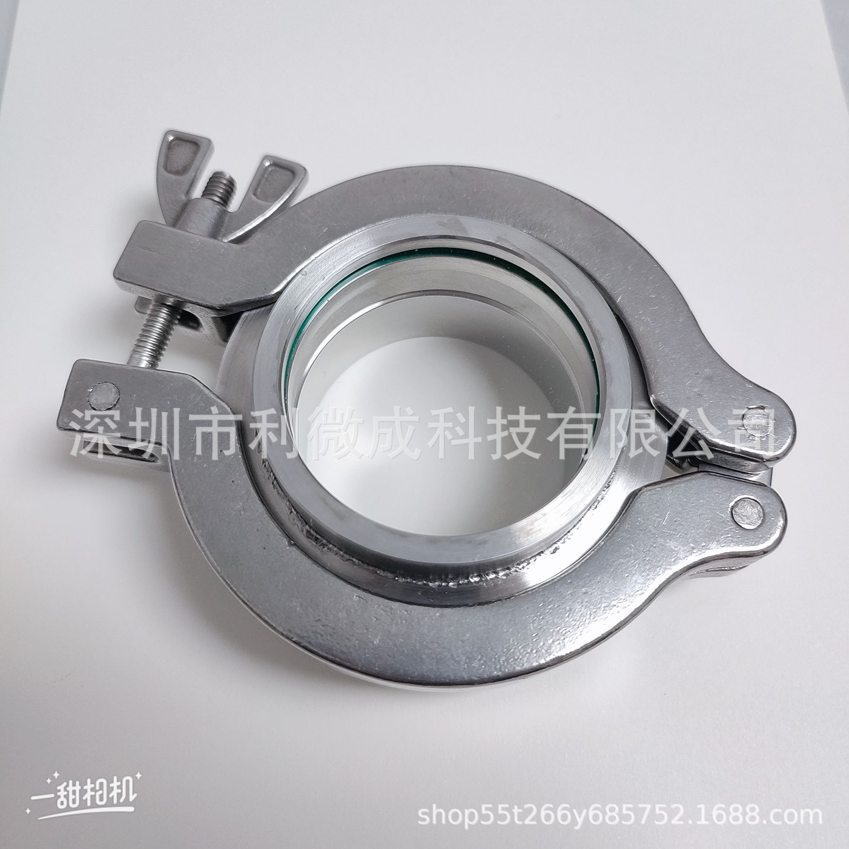 KF真空法兰 16-25-40-50 整体不可拆分 石英玻璃 观察窗 视窗视镜-阿里巴巴