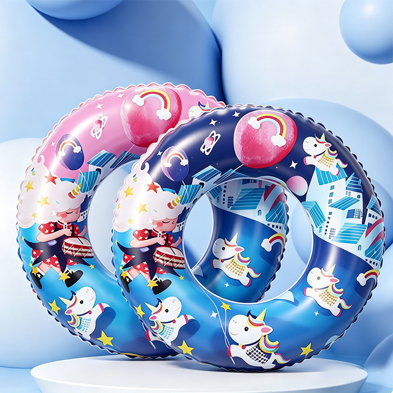Thickened Inflatable Swimming Ring for Adults and Children, Enlarged Lifebuoy for Men and Women, Underarm Ring, Portable Swimming Equipment for Adults