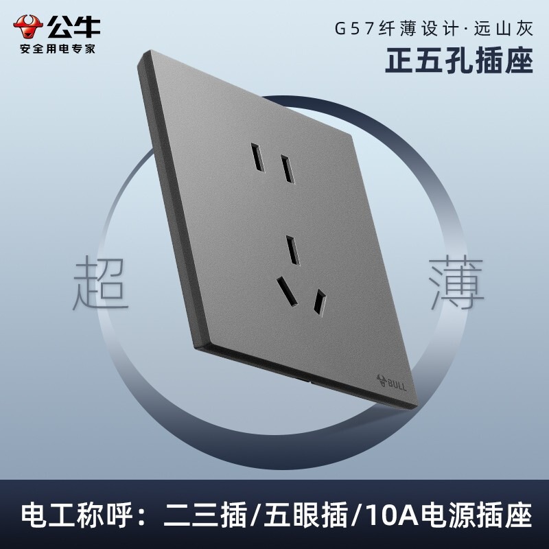 新製品 バタフライウイング 超薄型 ブルg57 ファーリンググレー スイッチコンセントパネル 卸売 壁面g56 隠蔽型USBコンセント|undefined