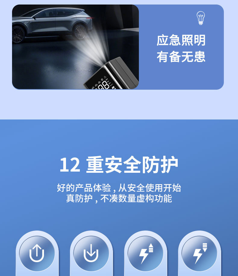 Wireless Air Pump for Car Use, Portable Digital Display Air Pump, Electric Car Tire High-Pressure Inflator