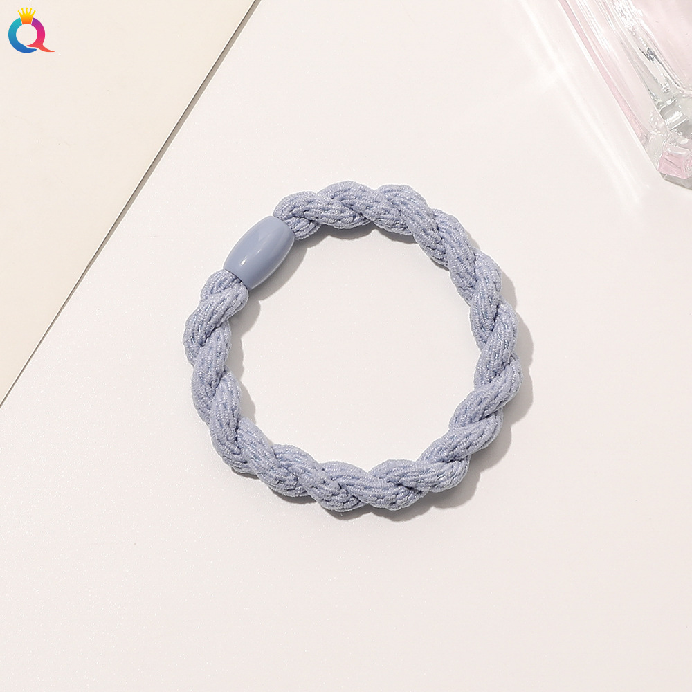 Simple Style Solid Color Rubber Band Metal Hair Tie 1 Piece display picture 4