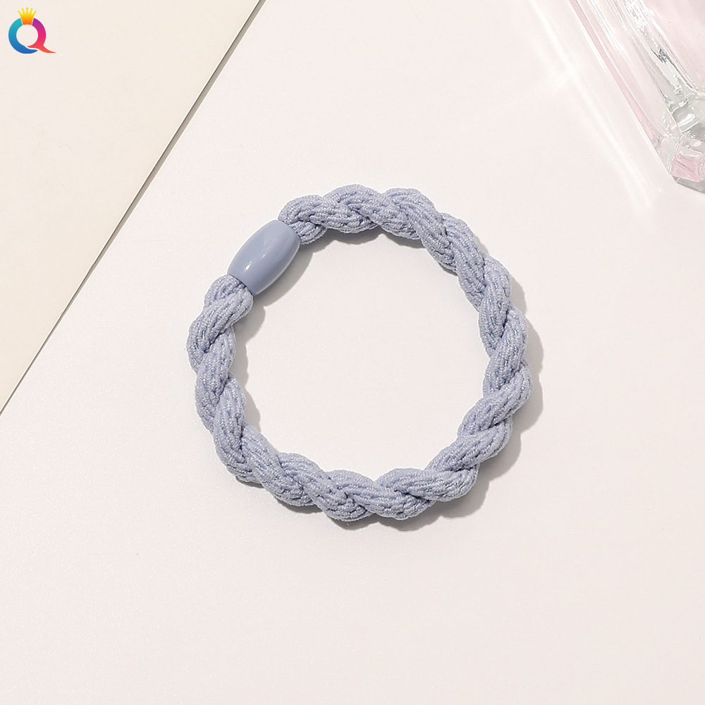 Rubber Band, Metal Material Solid Color Pattern Simple Style Solid Color Rubber Band Metal Hair Tie 1 Piece