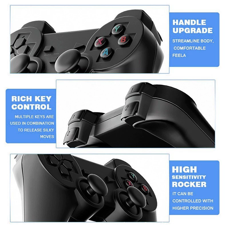 Высококачественная игровая консоль, беспроводной джойстик, 3W, 64Г