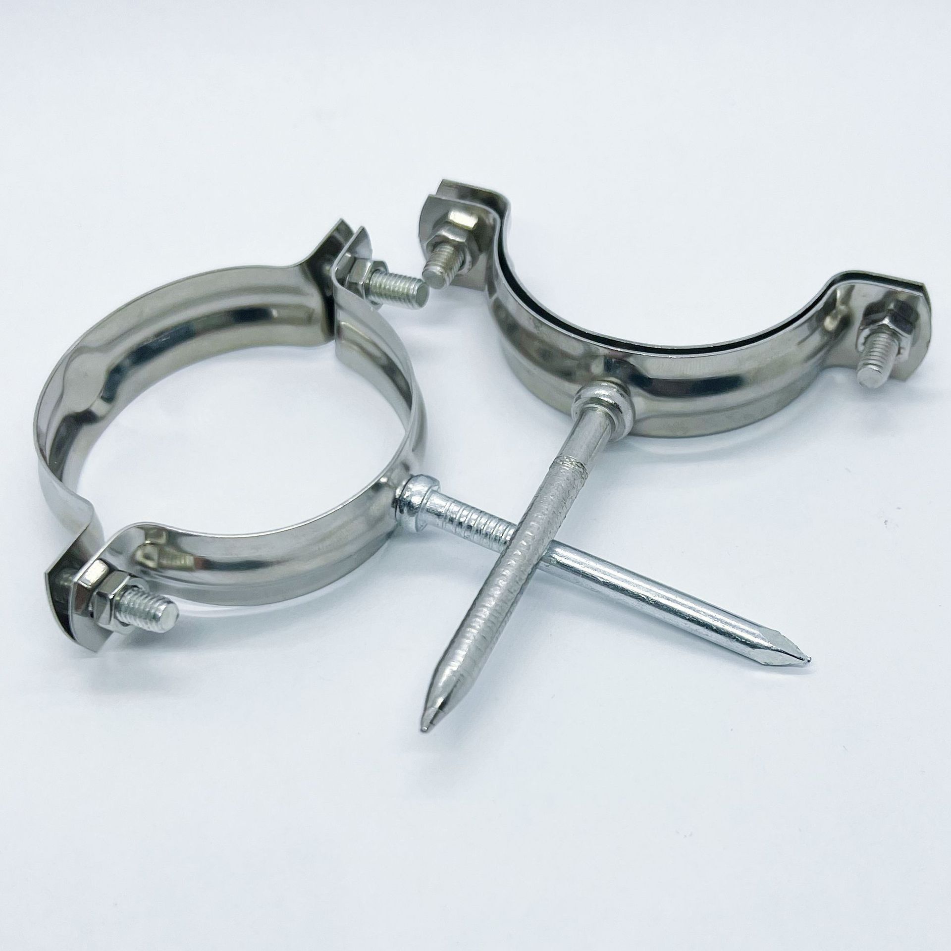 不锈钢管卡管夹管钉水管固定扣喉箍卡箍 排水管支架抱箍X20