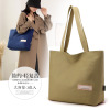 Capacious shopping bag, brand linen bag, one-shoulder bag, Korean style