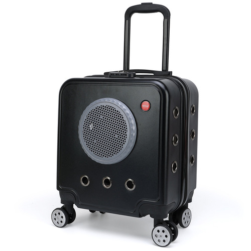 Mo pet cat bag pet outing portable trolley case cat bag cat suitcase large capacity portable flight case