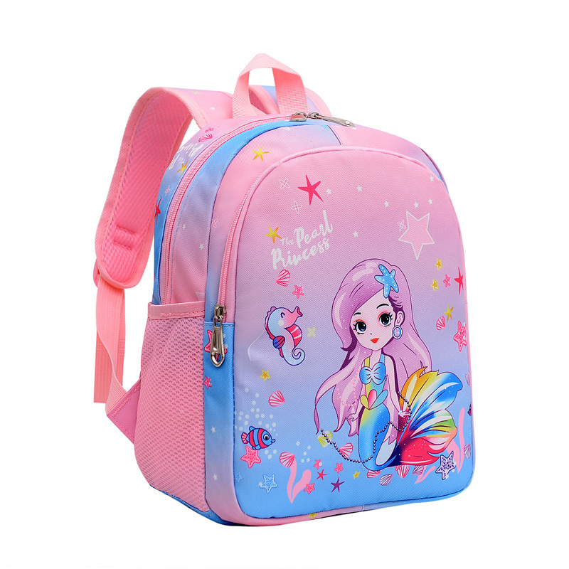 Venta directa transfronteriza Linda sirena mochila bebé niña kindergarten reducción de la carga niños mochila unicornio comercio exterior