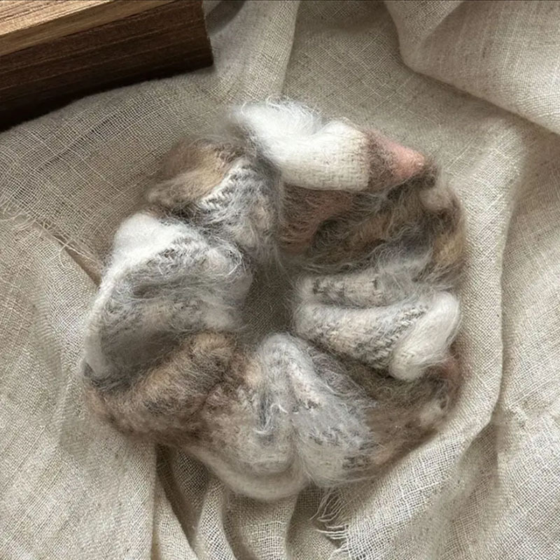 Scrunchie grande e soffice con cordone per capelli colonici morbido per donne capelli colonici_voghion.com