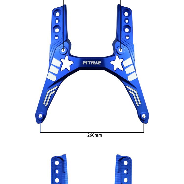 Suitable for Yamaha 25 Models Xmax300 Modified Integrated Front Windshield Aluminum Alloy Bracket Made of 6061 Material