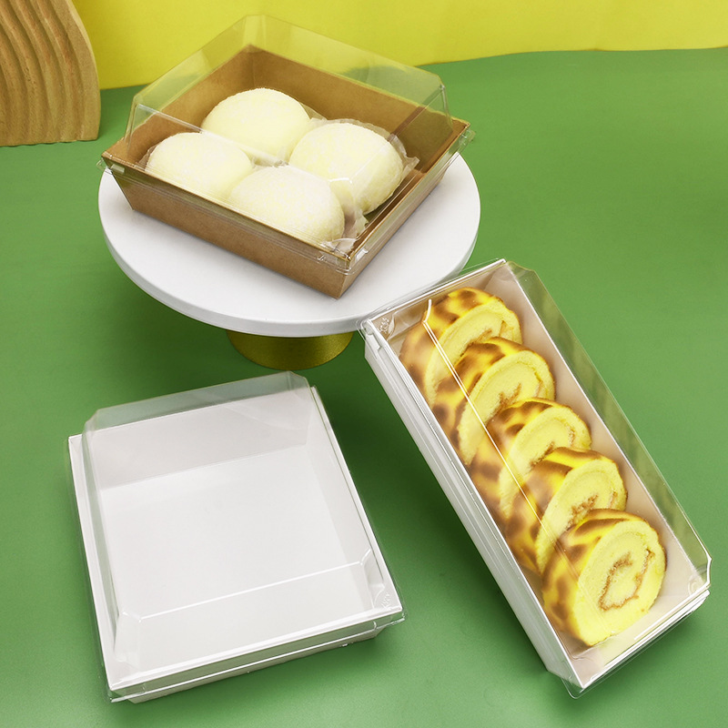 Pooh sandwich caja de embalaje pequeña beixue Meiniang puff caja de embalaje rollo de toalla para hornear pastelería pastel rollo caja