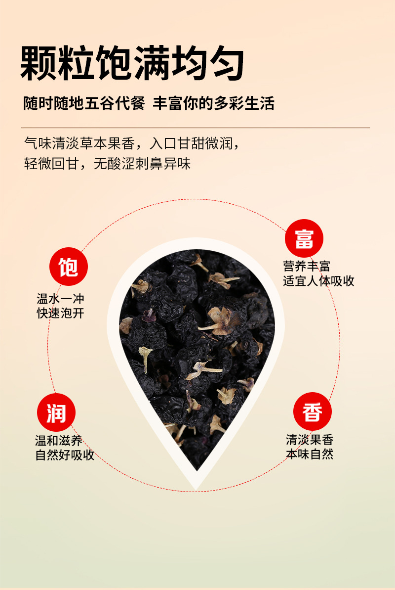 Black Goji Berries Hei Gou Qi Dried Whole Fruit Loose Bulk Ningxia Harvest for Tea and Daily Wellness quality and texture