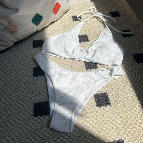 Saint Yuan Fa 2025 European and American Loving Special Fabric Separable Swimwear Swimsuit Bikini
